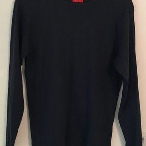 Woman's Liz & Co Long Sleeve, Navy, Cotton Sweater